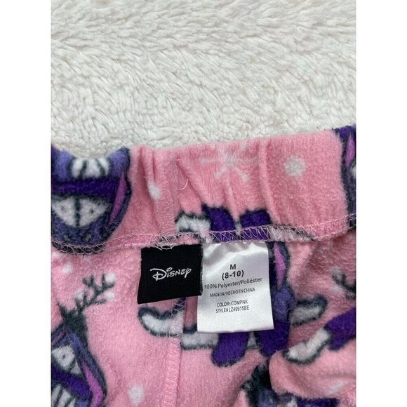 Disney Eeyore Christmas Pajama Pants Medium 8-10 Pink Lounge - Picture 3 of 6